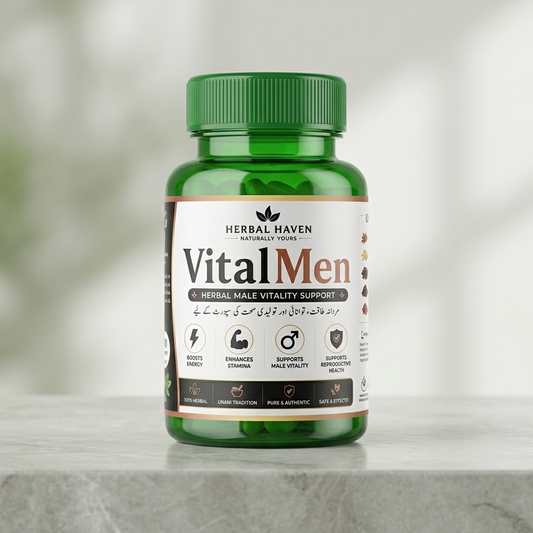 VitaMen Herbal Male Vitality Capsules – Herbal Energy, Stamina & Men’s Wellness Support
